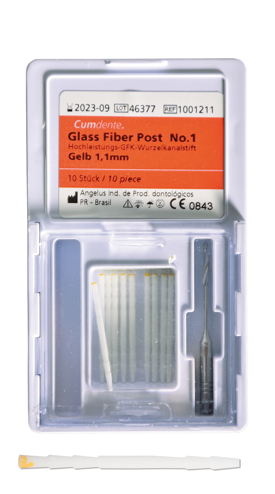 Glass fibre post
